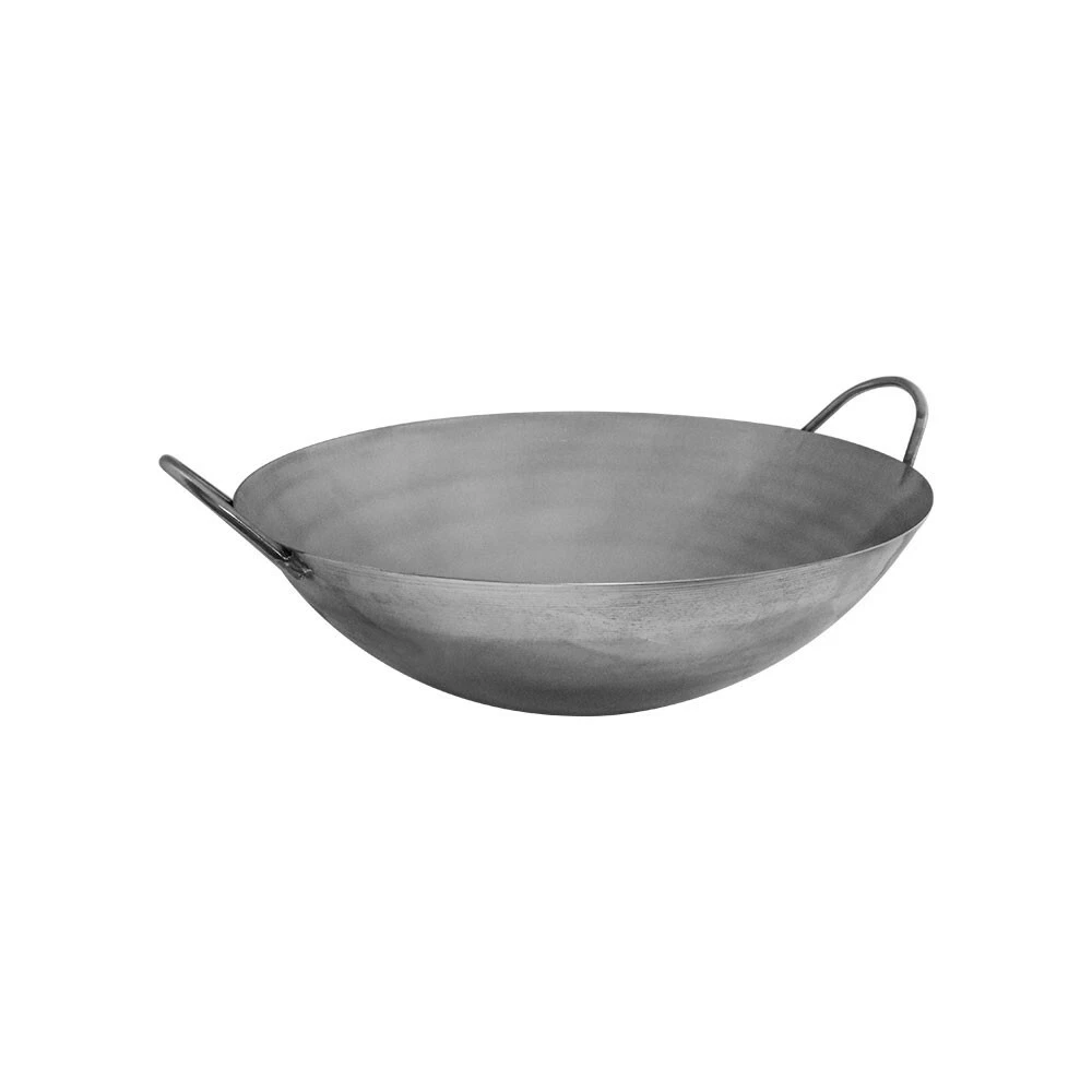Carbon Steel Chinese Cantonese Style Wok Pan Frying Pan,22 inch,Two Side Handle