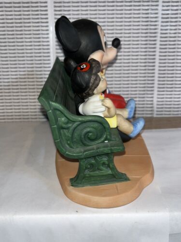 DISNEY JAPAN VINTAGE 90’s MICKEY MOUSE ON BENCH SITTING WITH KIDS - Picture 2 of 6