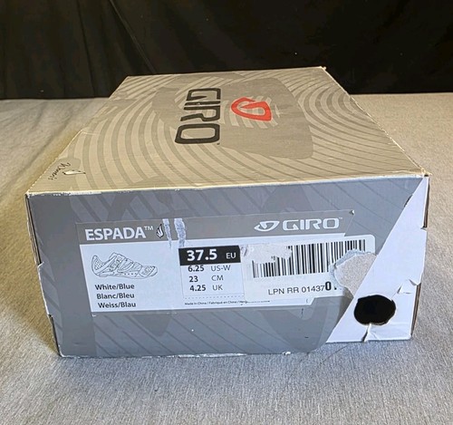 Giro Espada Easton EC70 Womens Cycling Shoes White & Blue Size 6.25 US - Picture 12 of 12