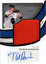 2022 Immaculate Collection Jumbo Jacket Signatures #15 Tucker Davidson Auto /99