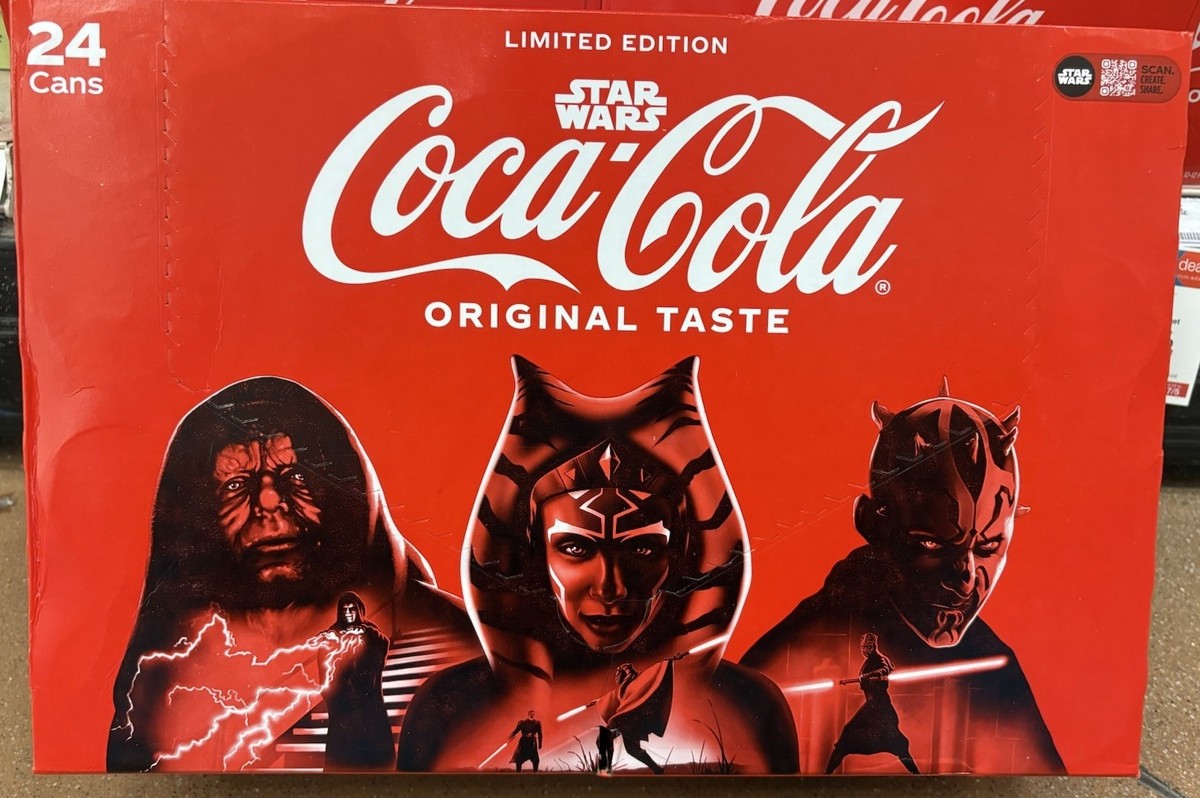 COCA COLA 24 Pack UNOPENED CANS STAR WARS limited edition