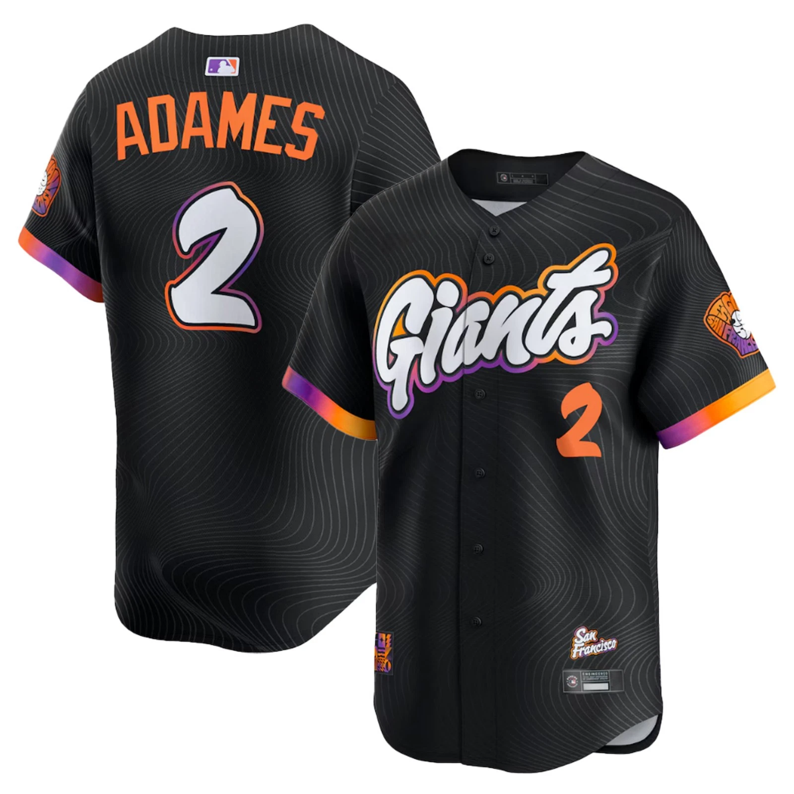 Men's/Junior Giantss Black 2025 City Connect Limited Edition Jersey - Printed Jersey