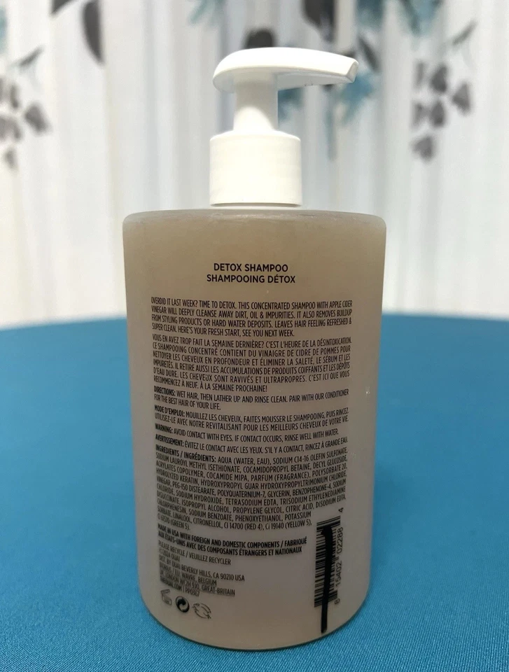 Champú Desintoxicante OUAI Tamaño Jumbo con Bomba para Todo Tipo de Cabello ~ 16 fl oz / 474 ml ~ Nuevo Foto 3 de 4