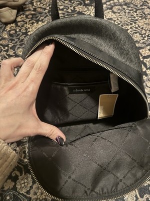 Michael Kors Black Monogram Logo Medium Kenly Backpack | eBay display picture 1
