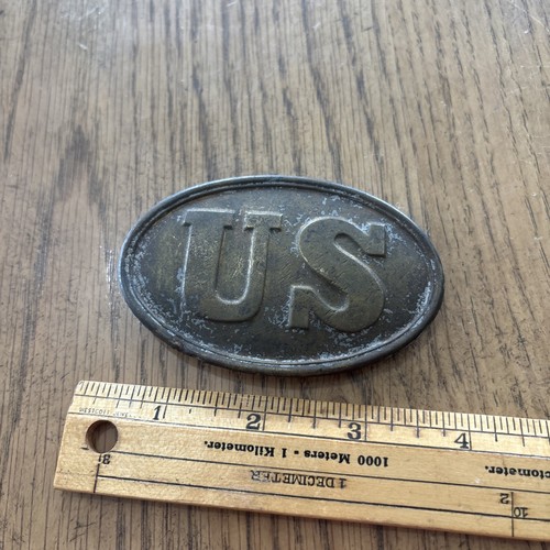 Civil War Era US Army Belt Buckle Pattern 1839 Not Puppy Paw But Rounded Arrows