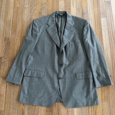 Vintage Brooks Brothers Brown Patterned Suit Jacket Blazer Size 43 Made in USA