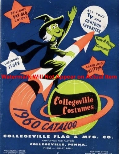Vintage Halloween Costume 1960 Collegeville Pa Cover Photograph Print 8.5x11"