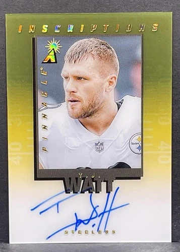 2023 Panini Zenith Tj Watt Inscriptions On Card Auto