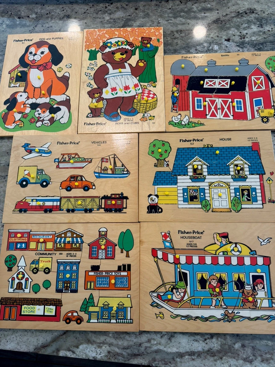 Fisher-Price Multi-Color Vintage Puzzles for sale | eBay