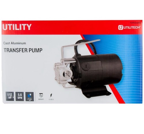 Utilitech 1/12-HP 115 - Volt 5,6 galloni pompa elettrica in acciaio inox - Foto 7 di 8
