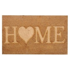 Image of DOOR MAT COIR HEART EMBOSSED 40 X 60CM