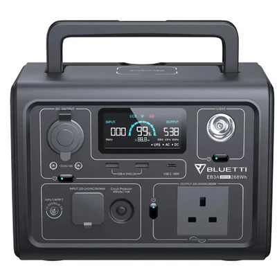 Bluetti 600W Portable Power Station Ideal for laptops, tablets, phones, Camping