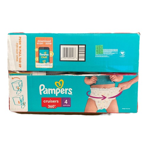 Pannolini Pampers Cruisers 360 Gap-Free Fit, taglia 4 (22 - 37 libbre), numero 148 - Foto 2 di 2