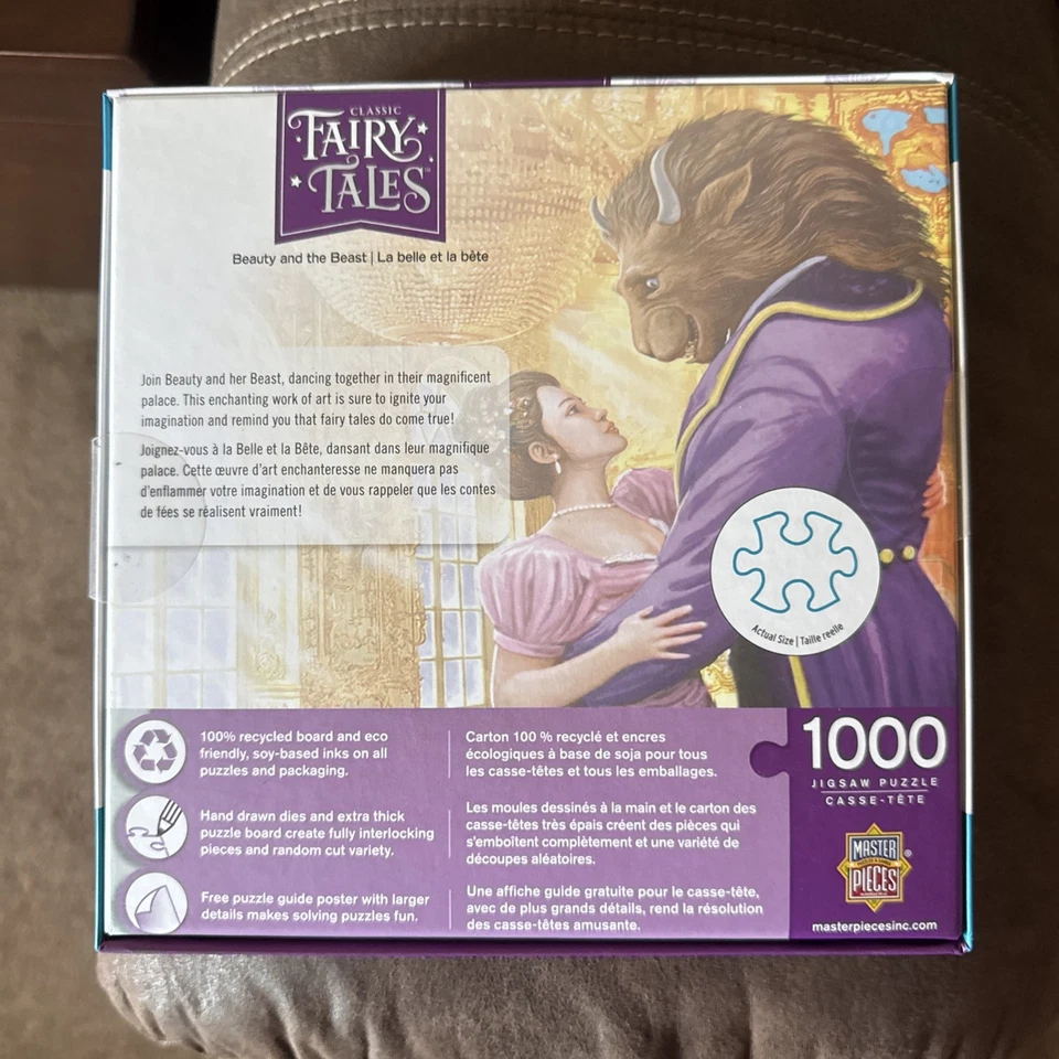 Steve Crisp MasterPieces 1000 головоломка Beauty and the Beast новая в коробке - Изображение 2 из 2