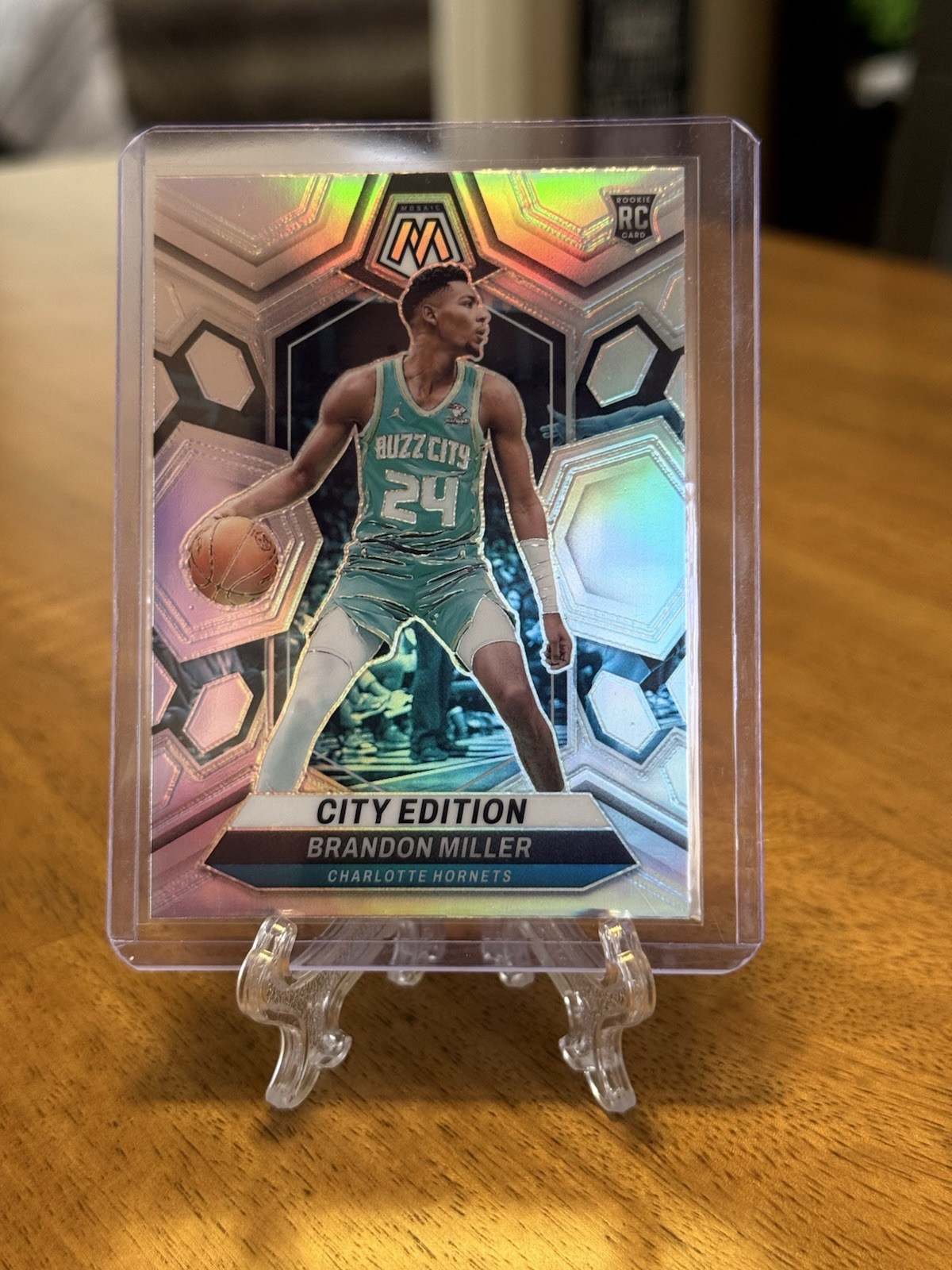 2023-24 Panini Mosaic Basketball - Brandon Miller (RC) City Edition #277 Silver