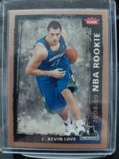 Fleer 2008-09 Kevin Love #205 Minnesota Timberwolves NBA Rookie Trading Card. rookie card picture