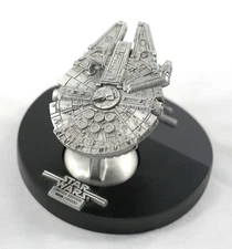 Vintage 1993 Star Wars Millennium Falcon Rawcliffe Fine Pewter with Stand Ltd
