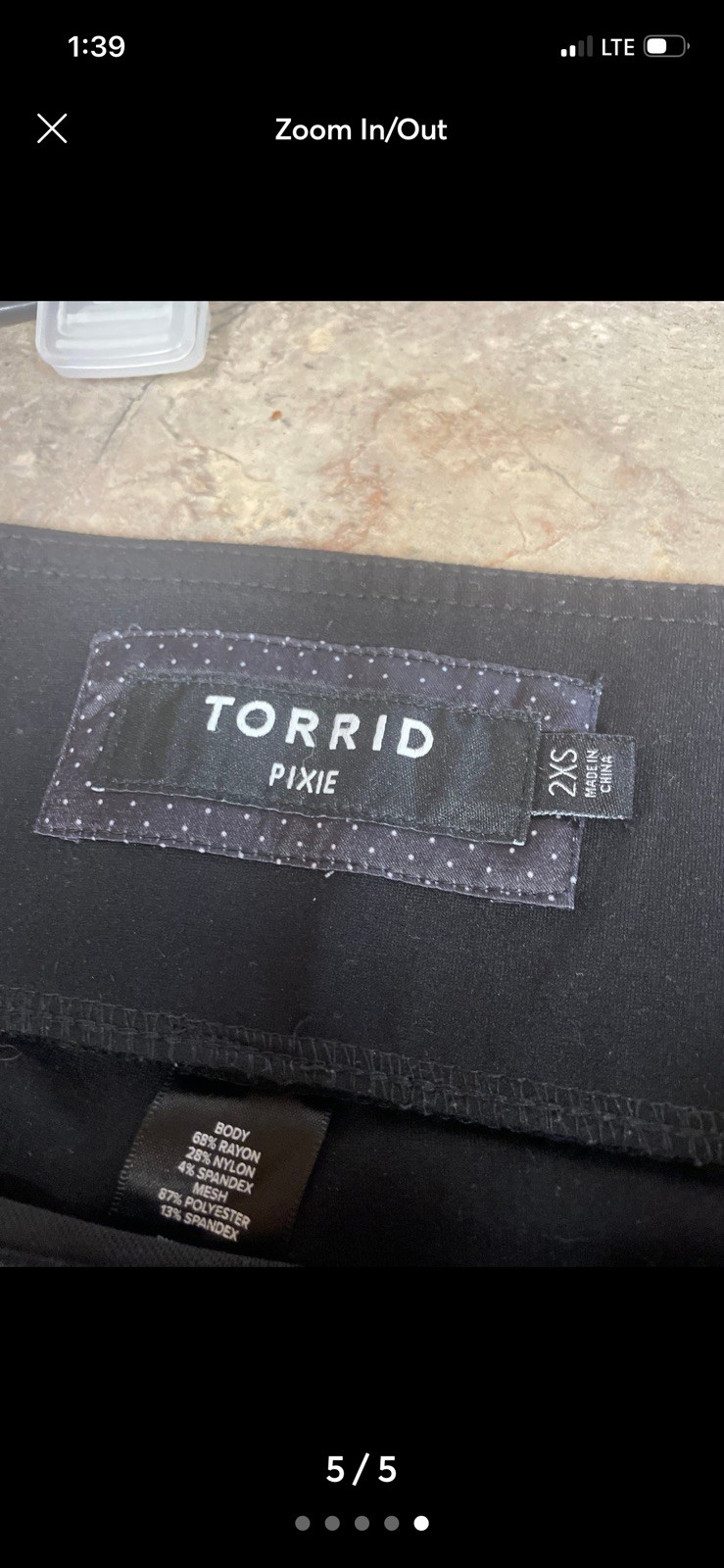 Torrid Women's Studio Pull-On Pixie Pants Black P… - image 1