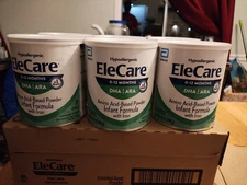 12X Elecare Infant Formula DHA | ARA 14.1oz Exp 06/01/2027 **SEALED IN CASE**