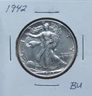 1942 BU Walking Problem Free Liberty Half Dollar 6115GRCS-1