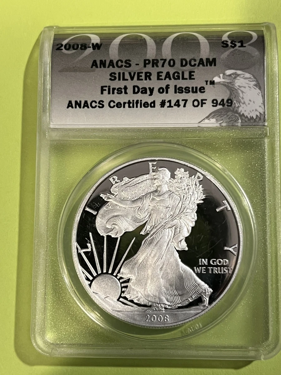 American Eagle ANACS 2008 Silver Bullion Coins for sale | eBay