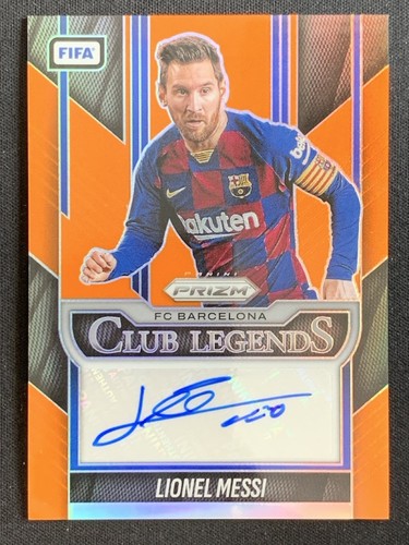 Lionel Messi 2025-26 Panini Prizm FIFA Club Legends Orange Auto /99 #CL-LM