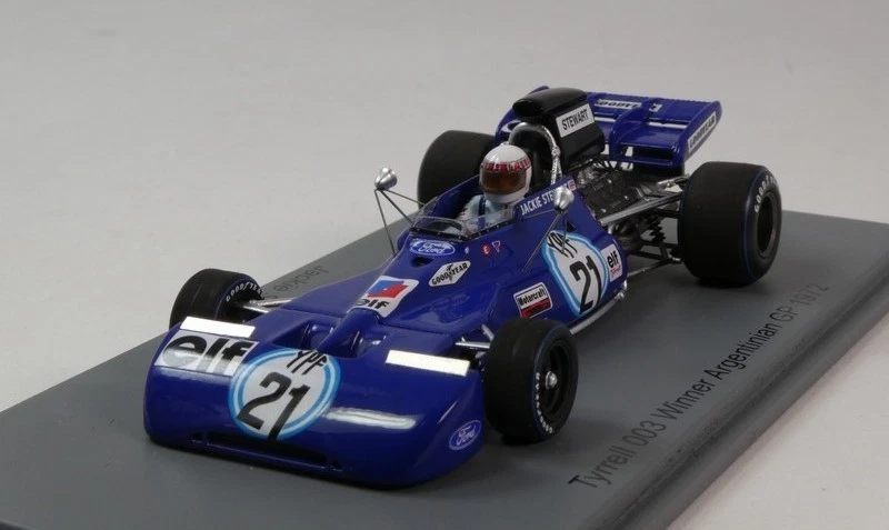 Spark Tyrrell Ford 003 #21 Jackie Stewart winner Argentinian GP 1972 1/43 S7217 - Immagine 2 di 3