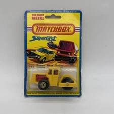 1976 MATCHBOX LESNEY SUPERFAST #72 BOMAG ROAD ROLLER NEW ON CARD