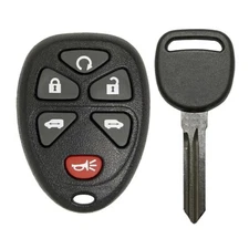 New Keyless Remote Key Fob Van Dual Power Doors Replacement for 15114376 + Key