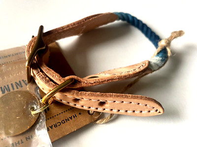 Found My Animal Indigo Ombre Katzenhalsband Hundehalsband weiss blau Gr. S