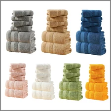6Pcs Towel Set Luxury Bath Towel Set, 2 Bath Towels+2 Hand Towels+2 Washcloths