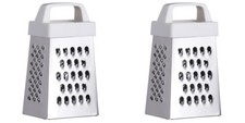 2x Mini Grater Multi-function Garlic Nutmeg Ginger Chocolate Slicer & Token Gift