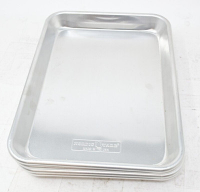 Nordic Ware Naturals Aluminum 1/6 Sheet Pan, 4-pack (8.2  x 11.4  x 1.1 )