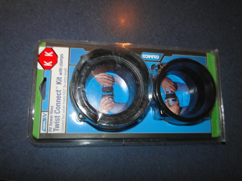 NEW Camco RV /CAMPER Sewer Hose Twist Connect Kit–Fits 3-inch Sewer Hoses LOT KK - Image 3 of 4