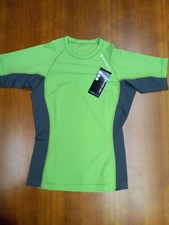 Sharkskin RapidDry Rashguard Lime/Grey XS SPF50 Scuba Swim Snorkel Freedive