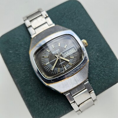 SICURA Incabloc Watch Vintage Selfwinding Men's 17 Jewels Brown