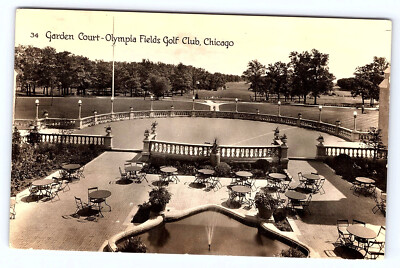 Chicago ILLinois Olympia Fields Golf Club Garden Court Postcard C927