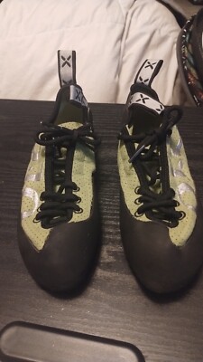 Five Ten 5.10 Gambit Stealth Onyx Womens Rock Climbing Shoes Sz 5 Green Lace up
