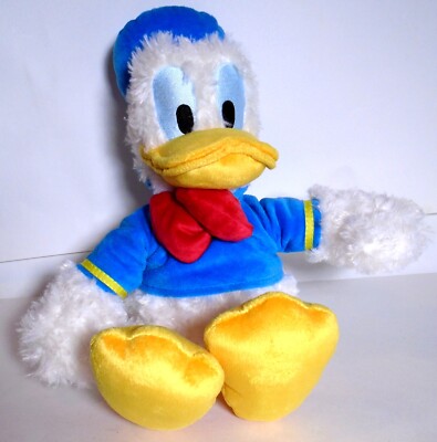 Disney Parks 11'' Soft Fluffy Donald Duck Plush Stuffed