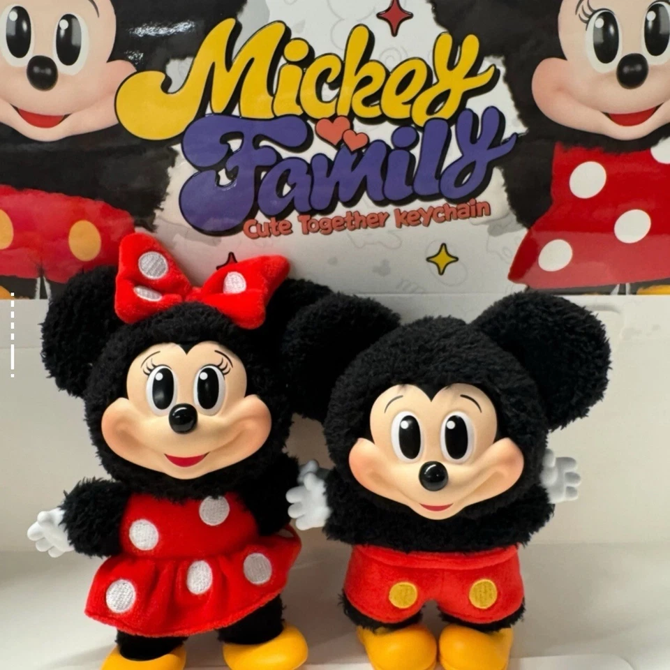 POP MART Disney Mickey and Friends Vinyl Face Confirmed Keyring Plush Doll #Best - Image 3 of 3