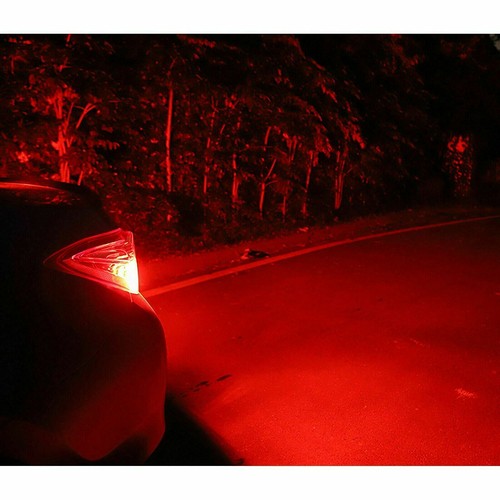 7443 Red 40-SMD Flash Blinking 5-times Strobe LED Brake Tail Light Parking Bulbs - Picture 10 of 11