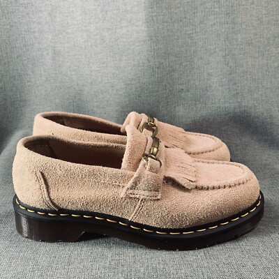 Dr. Martens Men\'s Beige Suede Loafers Dr. Martens 1461 Shoe | Almond Beige Buck Suede | Canoe Club main image 4