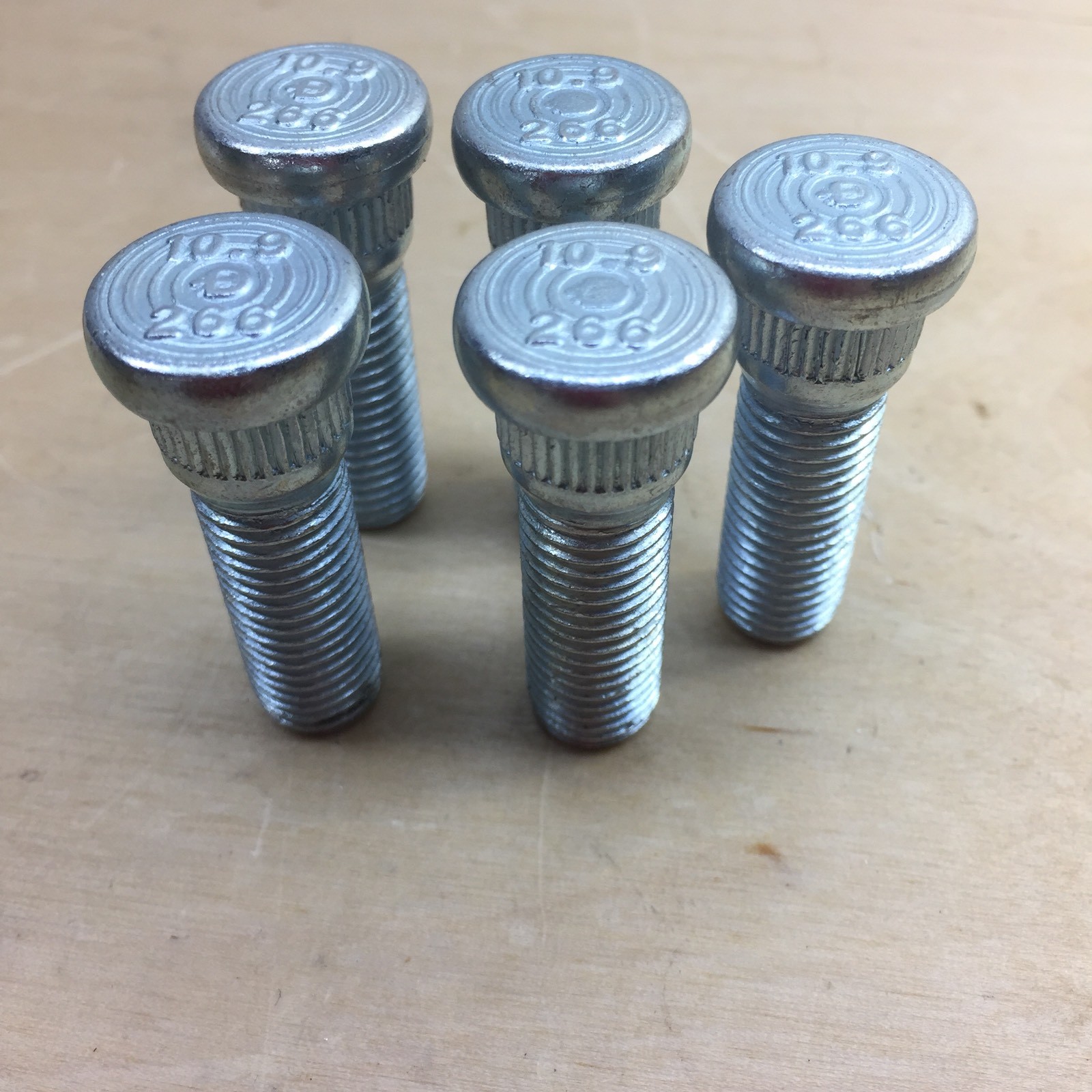 Bx/5 NAPA 6411286 Wheel Studs M121.50 Serrated 14.20mm Knurl 40mm