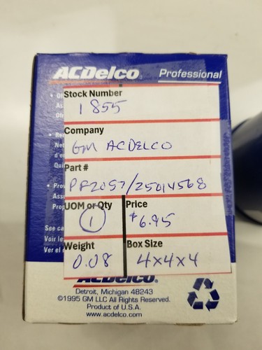 ACDelco PF2057 GM 25014568 Oil Filter (Sold Each) - Picture 6 of 6