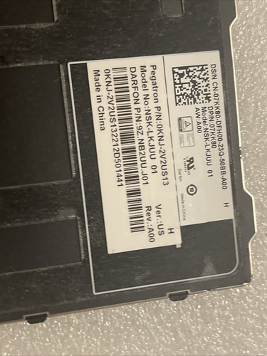 DELL Latitude Rugged 7330 5430 US English Non Backlit Keyboard 0KNJ 7KK80 07KK80 - Afbeelding 9 van 9