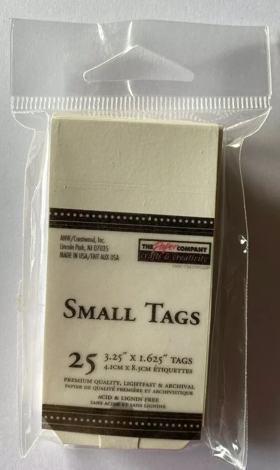 ETIQUETA PEQUEÑA BLANCA CON refuerzo (25 piezas) Paper Co.•Etiquetas•Diario•Etiqueta de regalo•Regalos• Foto 3 de 4
