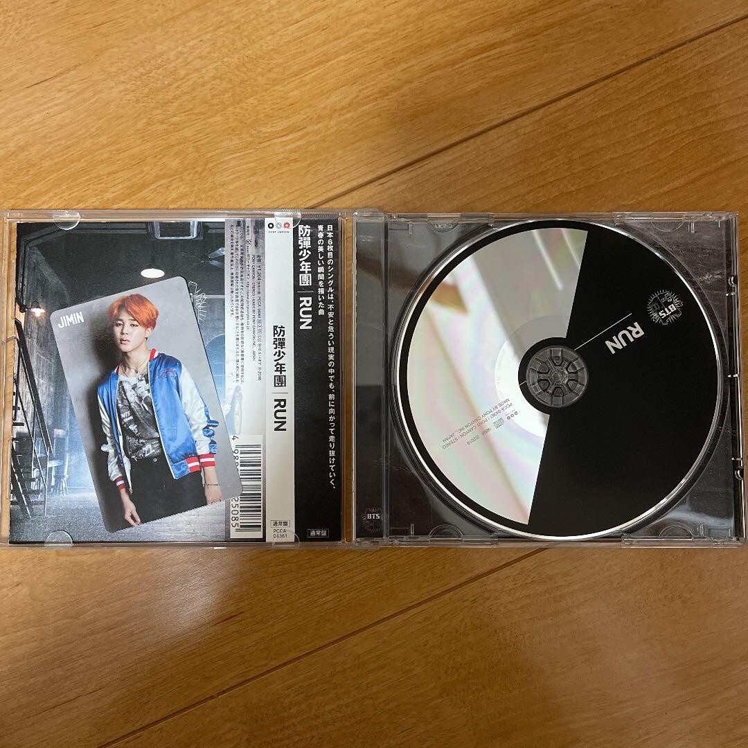 BTS Bangtan 'RUN' Japanese Album + JIMIN Photocard Photo Card PC