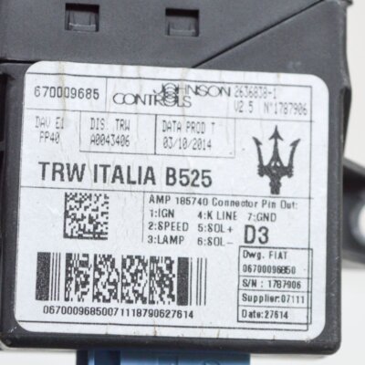 【N】 MASERATI QUATTROPORTE M156 3.0 S Power Steering ECU Control