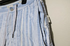 ONIA STRIPED SEERSUCKER HYBRID SWIM TRUNK  8" Ins Lined White Blue sz 31 Shorts — photo 1