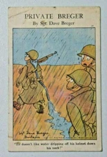PRIVATE BREGER Sgt. Dave Breger "Water Dripping" #311 1943 DB Postcard 8131